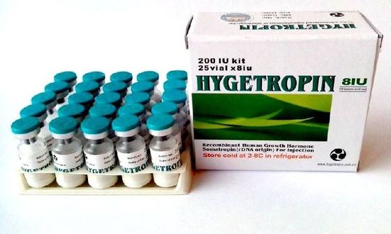 White Freezed Powder Hgh Human Growth Hormone Kigtropin Hygetropin In 25iu / Kit 8iu / Vial